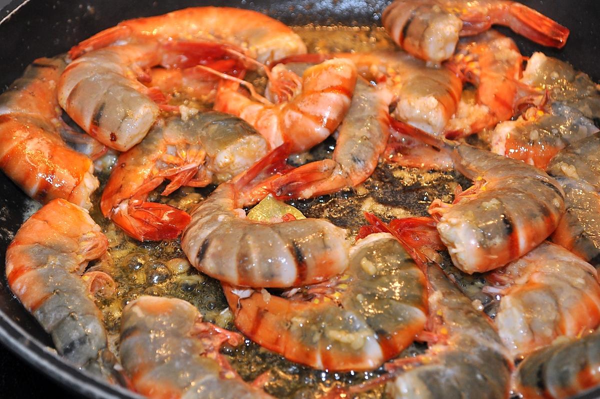 recette Crevettes Sautée a L'ail