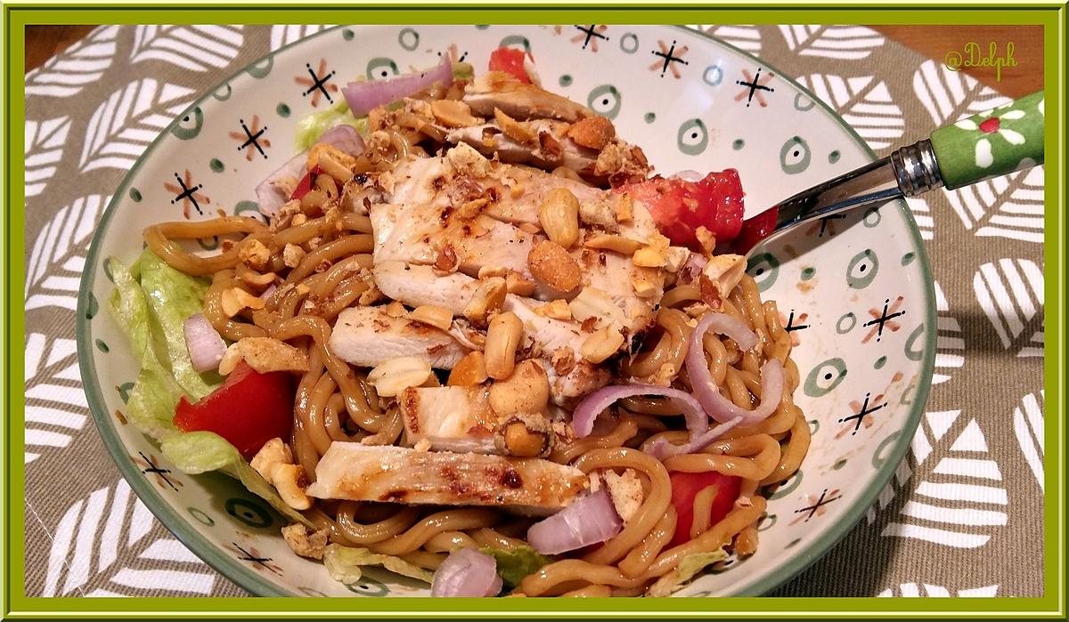 recette Salade de nouilles au poulet