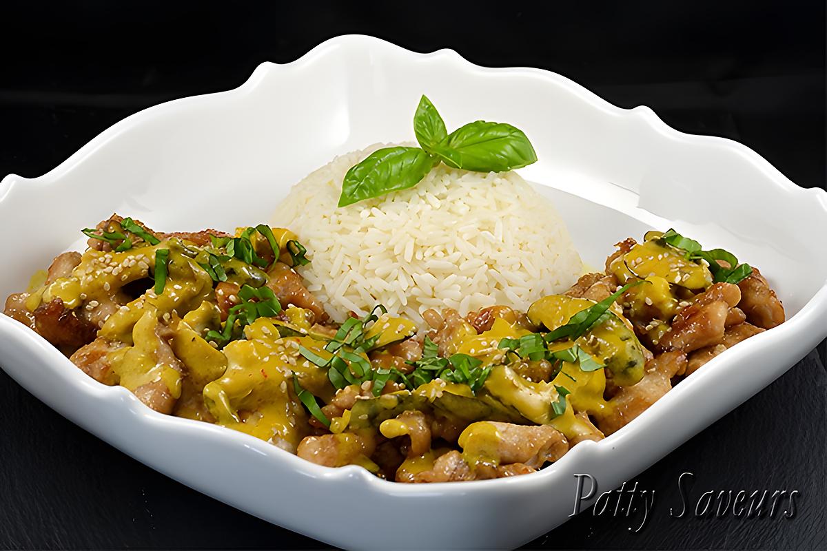 recette Poulet Sauté au Curry et Lait de Coco