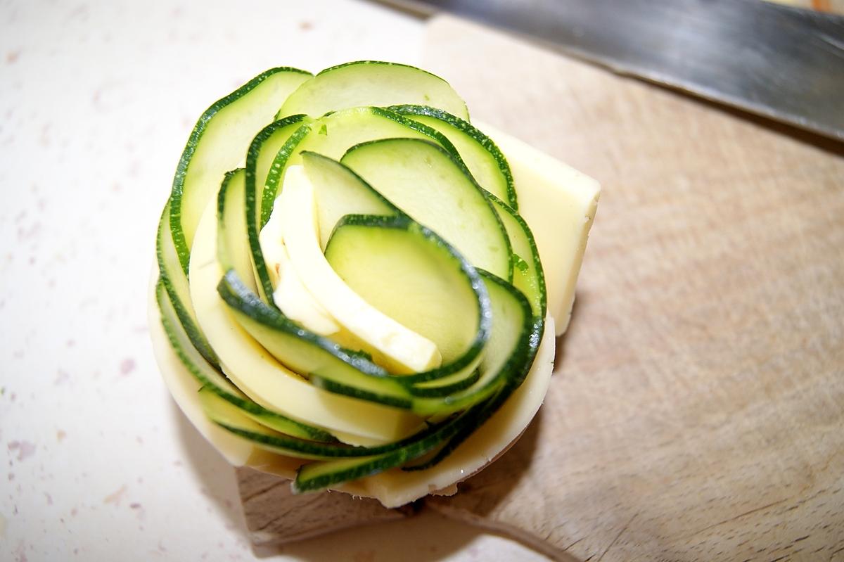 recette Roses de courgette.