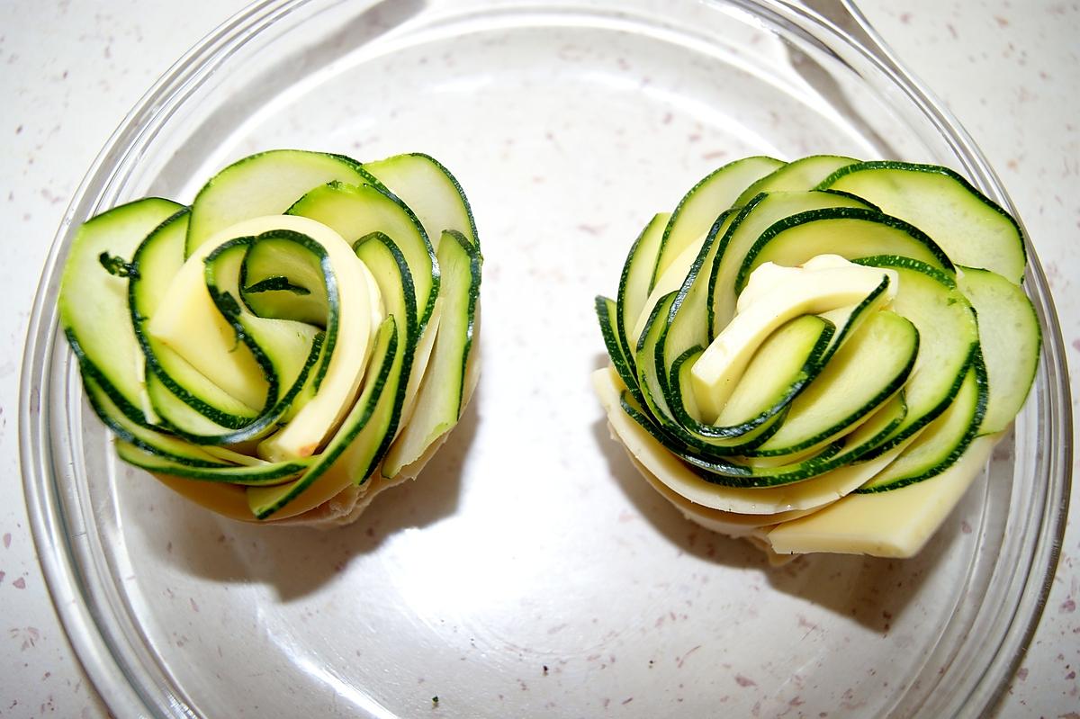 recette Roses de courgette.