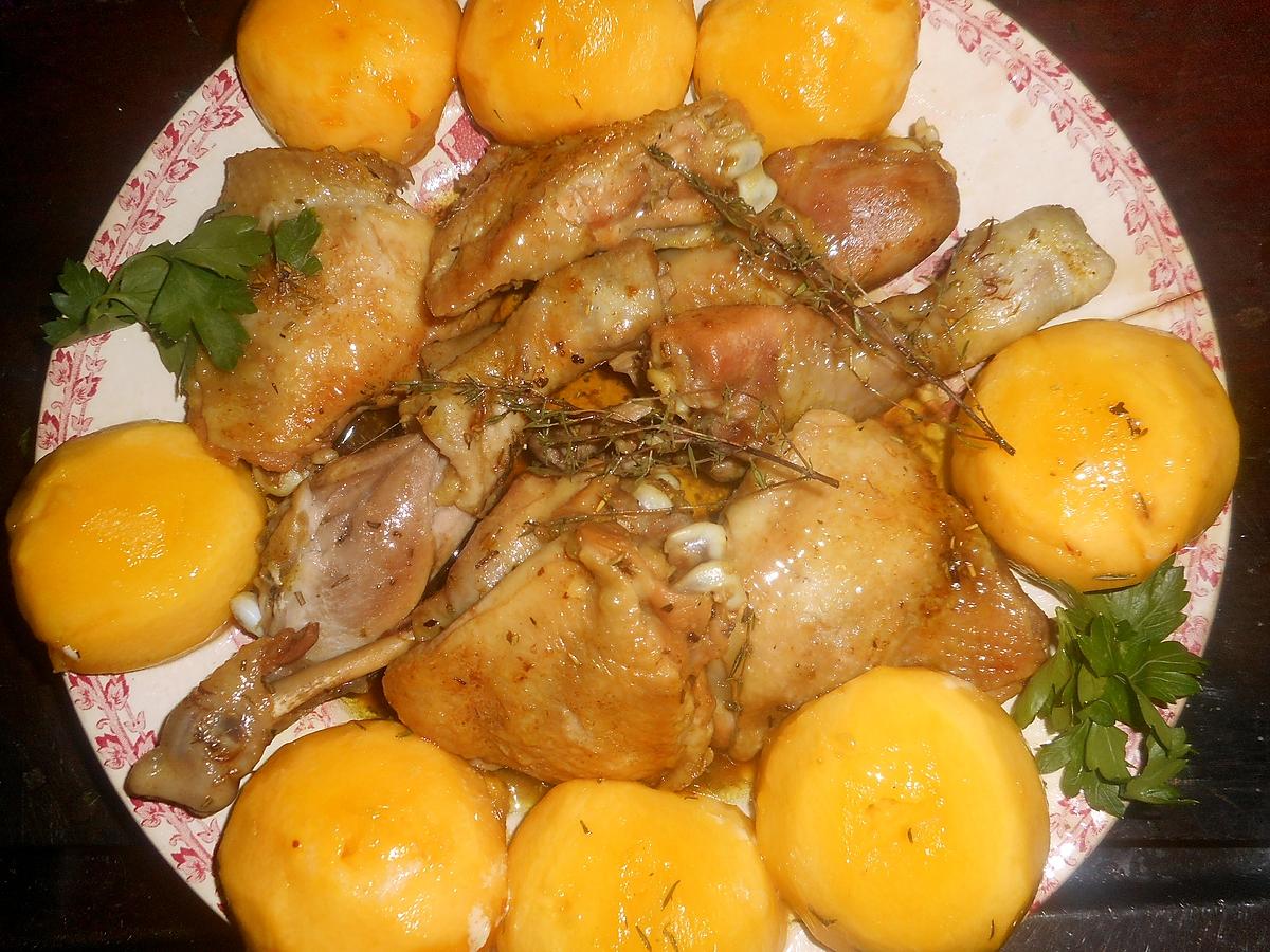 recette Cuisses de poulet aux nectarines