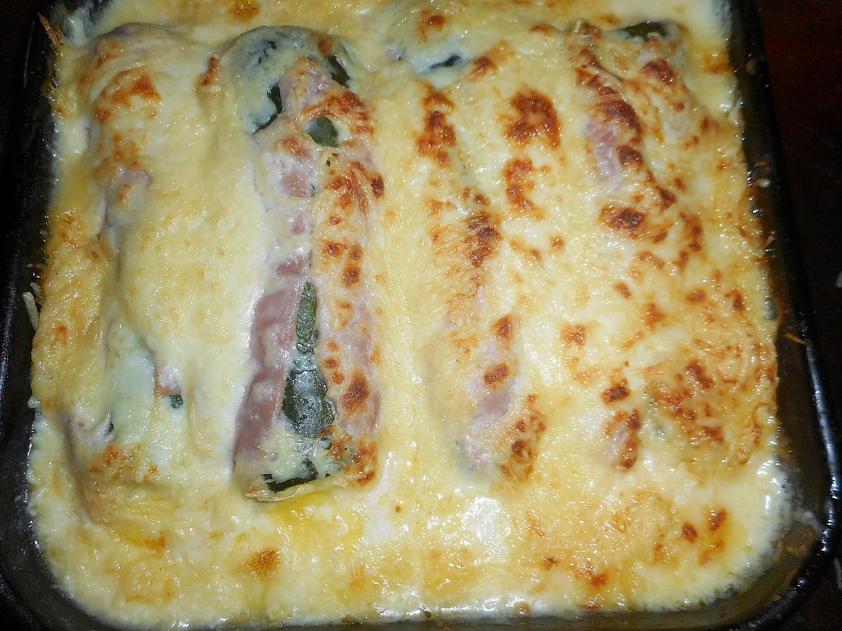 recette Courgettes aux jambon et comté