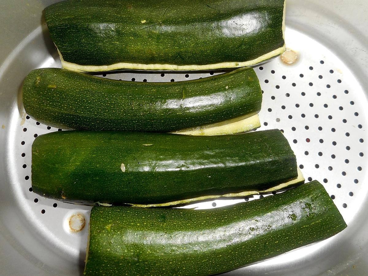 recette Courgettes aux jambon et comté