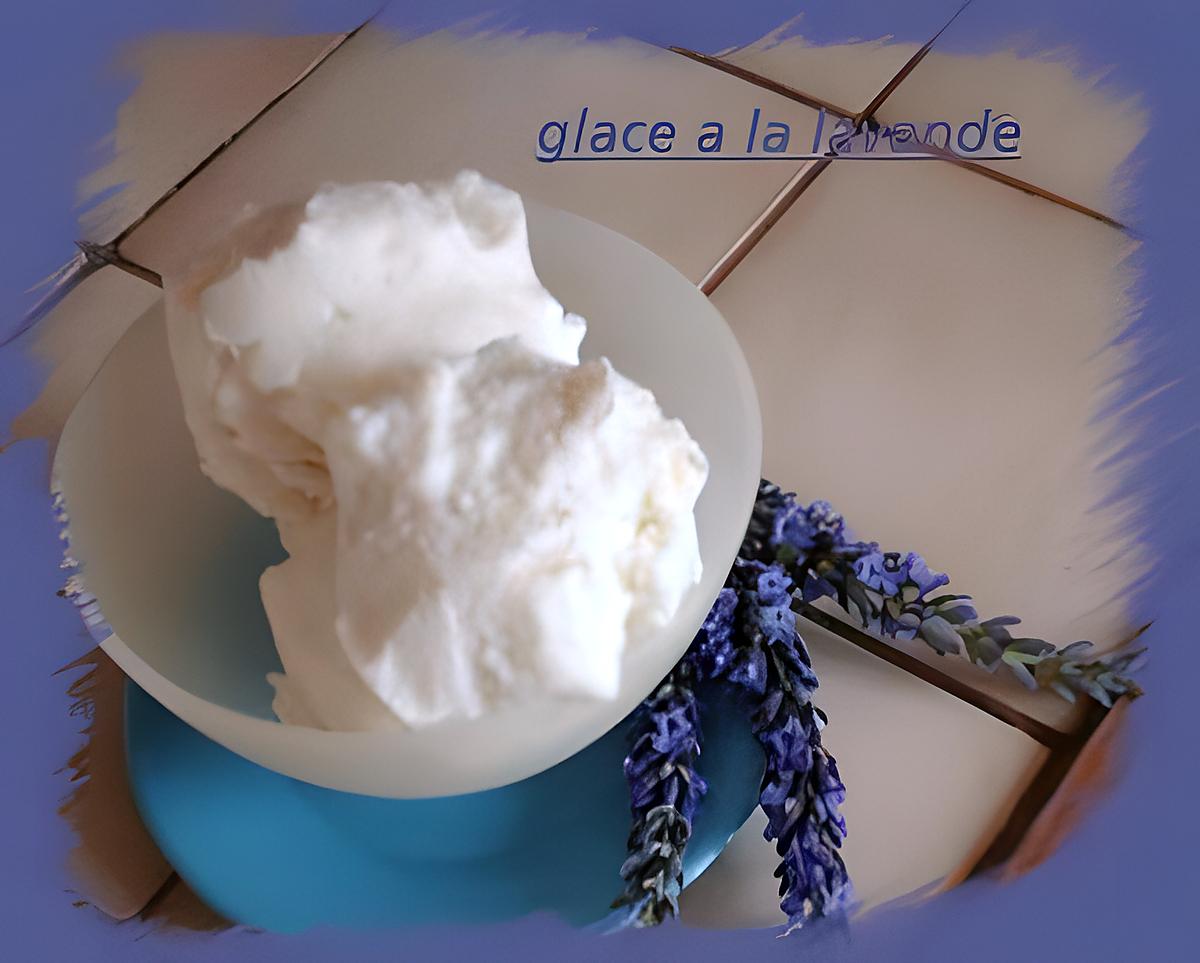 recette glace à la lavande