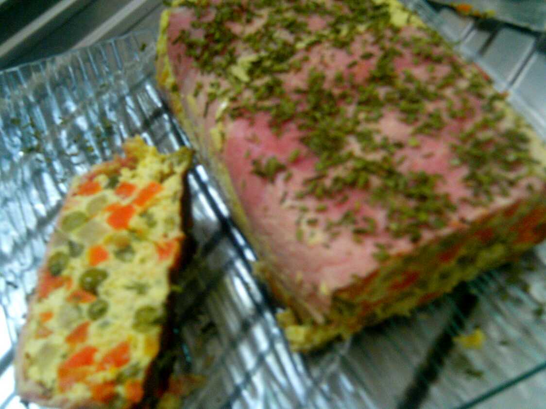 Recette de Terrine de macedoine au jambon
