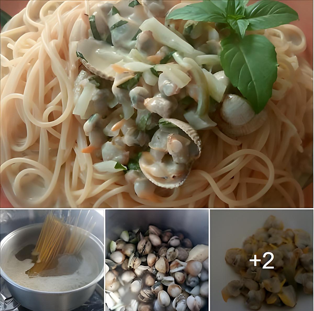 recette Spaghettis aux coques