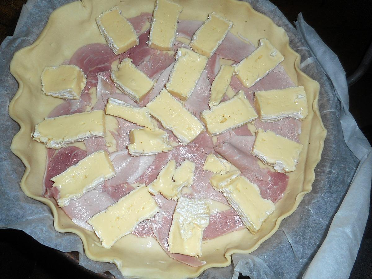 recette Quiche au jambon a l os et camembert