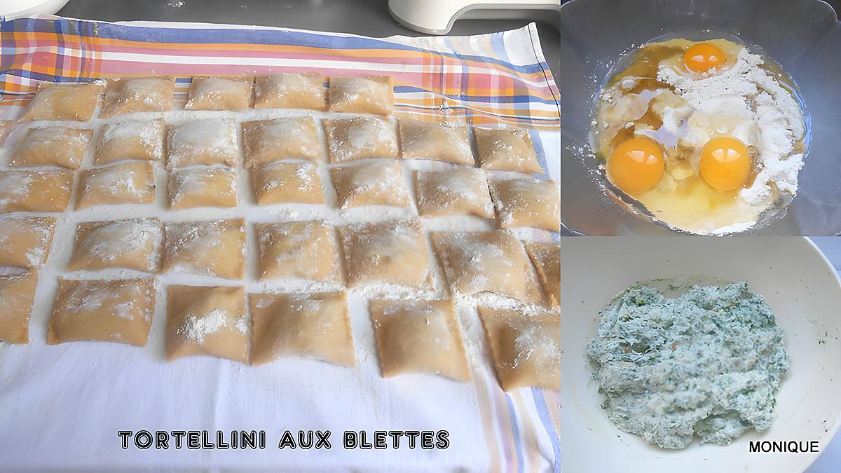 recette TORTELLINI AU VERT DE BLETTES ET PERSIL