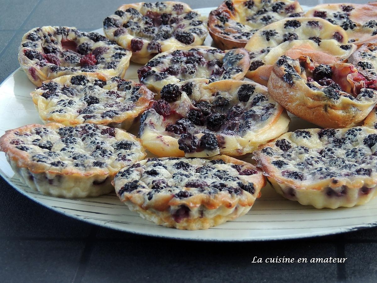 recette Mini clafoutis aux mûres