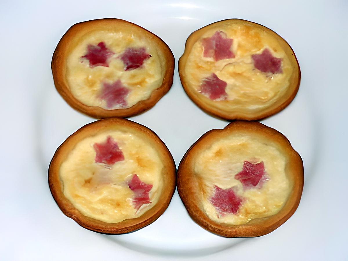 recette mini quiche au jambon