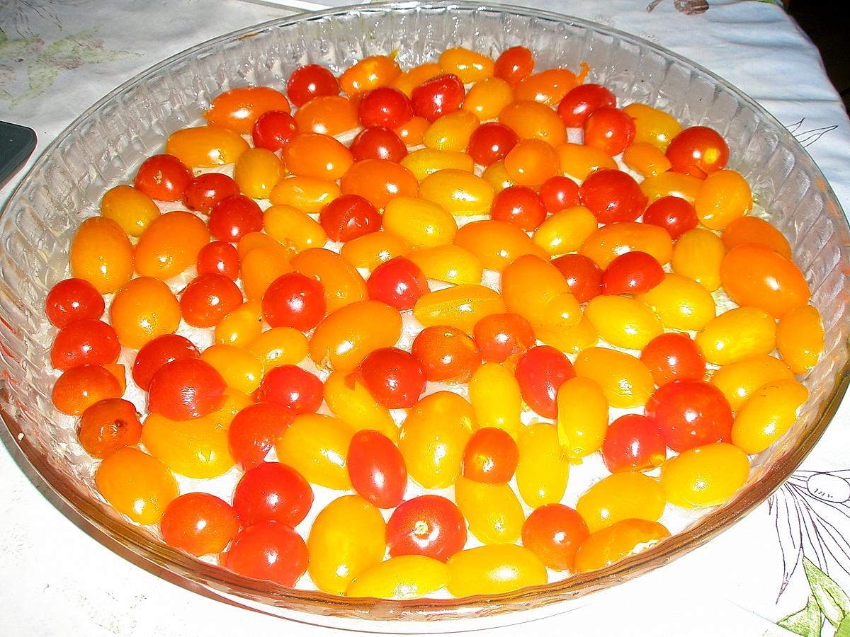 recette Tomates cerises en clafoutis salé