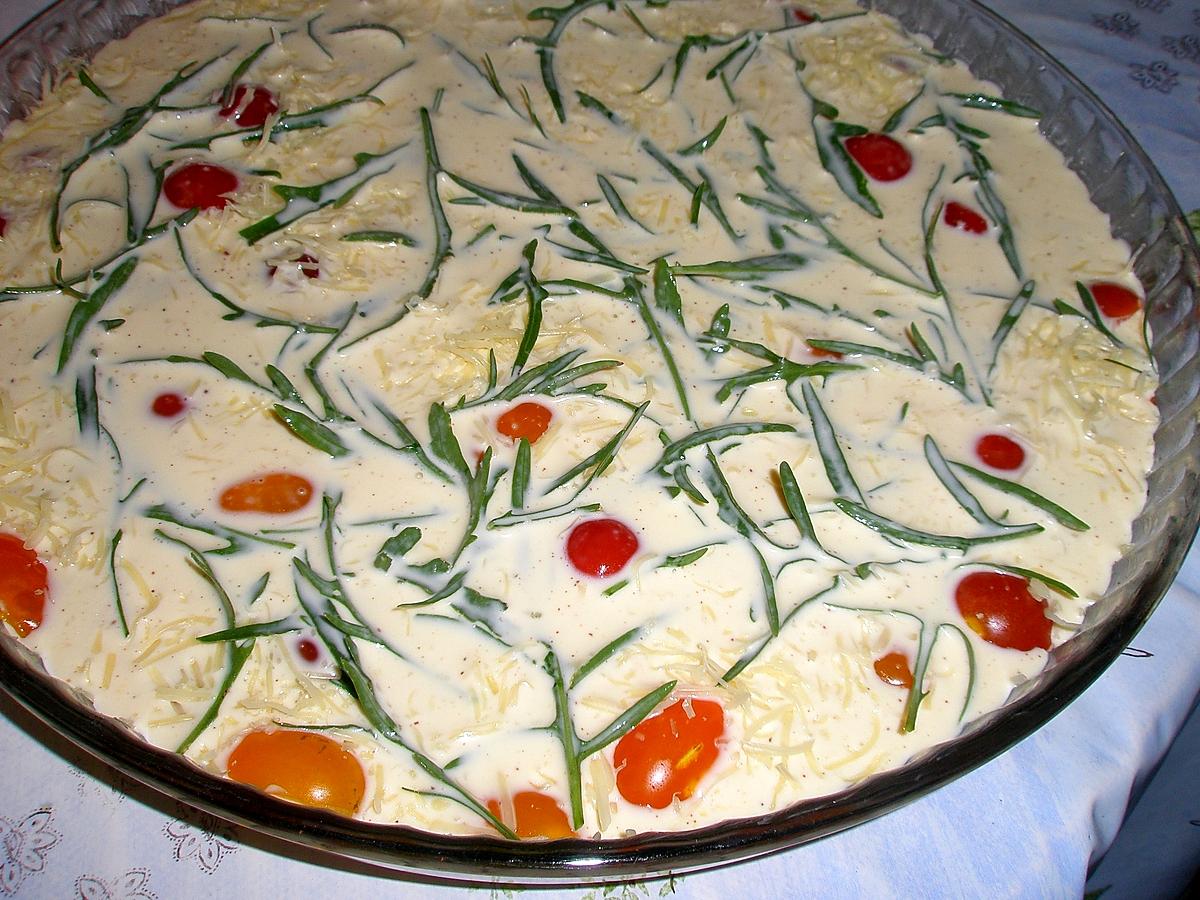 recette Tomates cerises en clafoutis salé