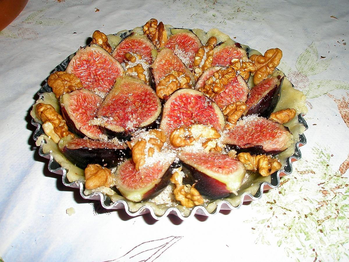 recette Tartelette aux figues et noix