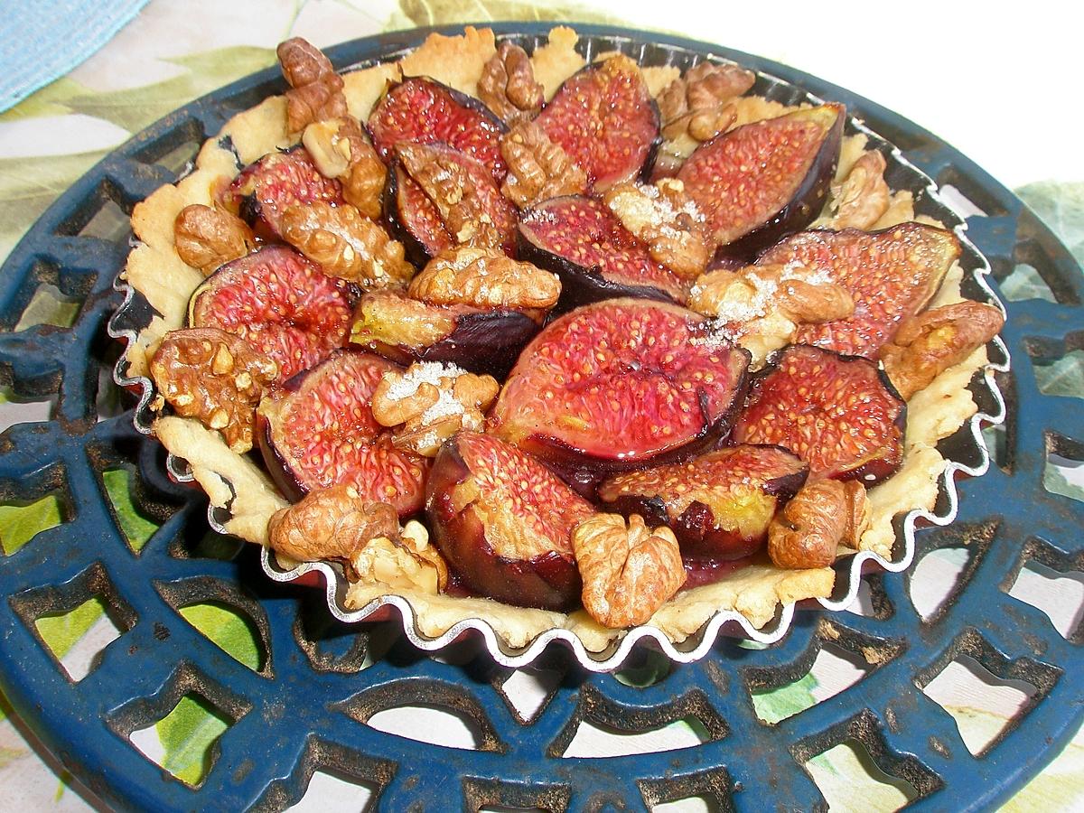 recette Tartelette aux figues et noix