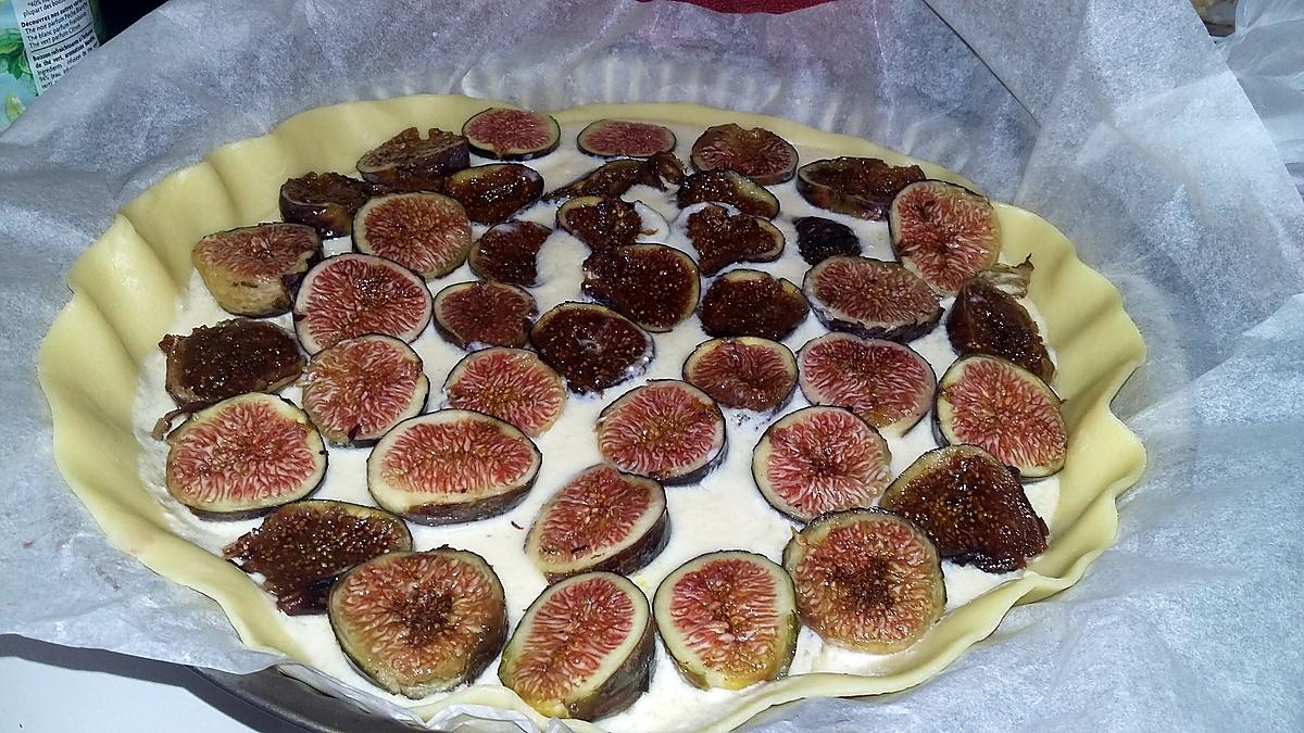 recette Tarte amandine au figues fraiches