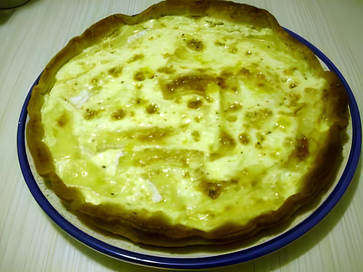 recette TARTE AU CAMENBERT