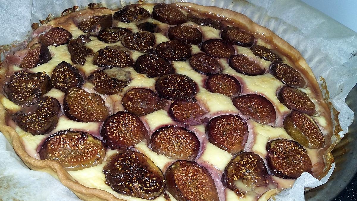 recette Tarte amandine au figues fraiches