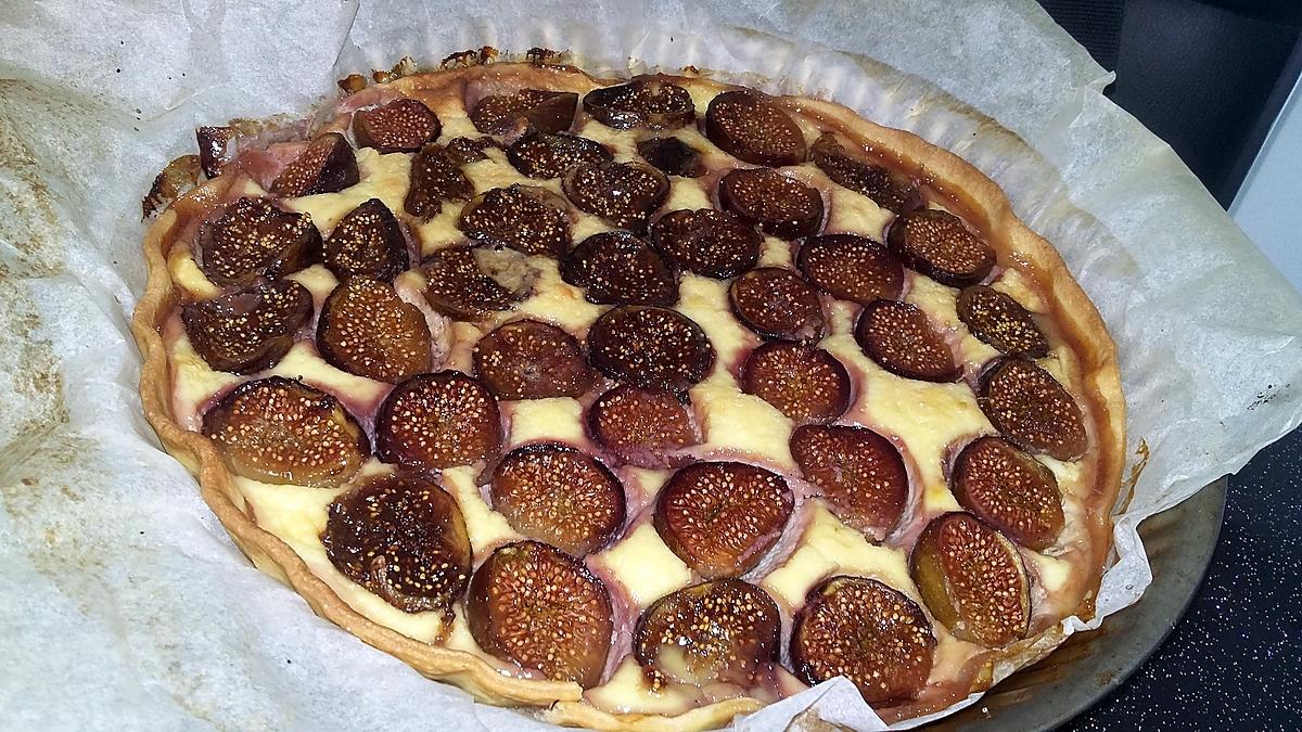 recette Tarte amandine au figues fraiches