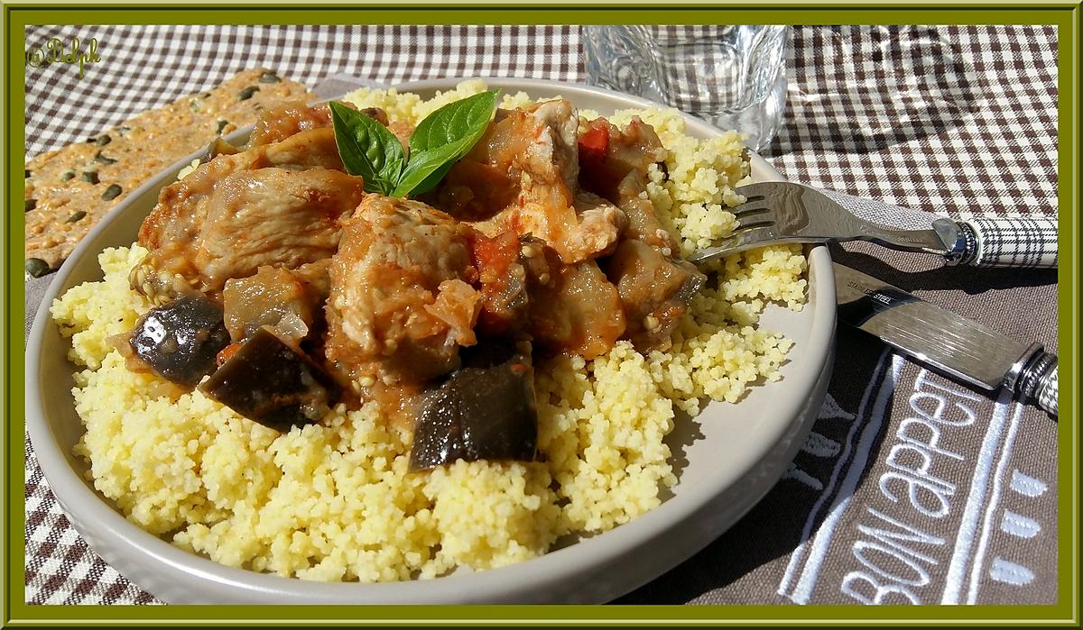 recette Poulet à l'Aubergine