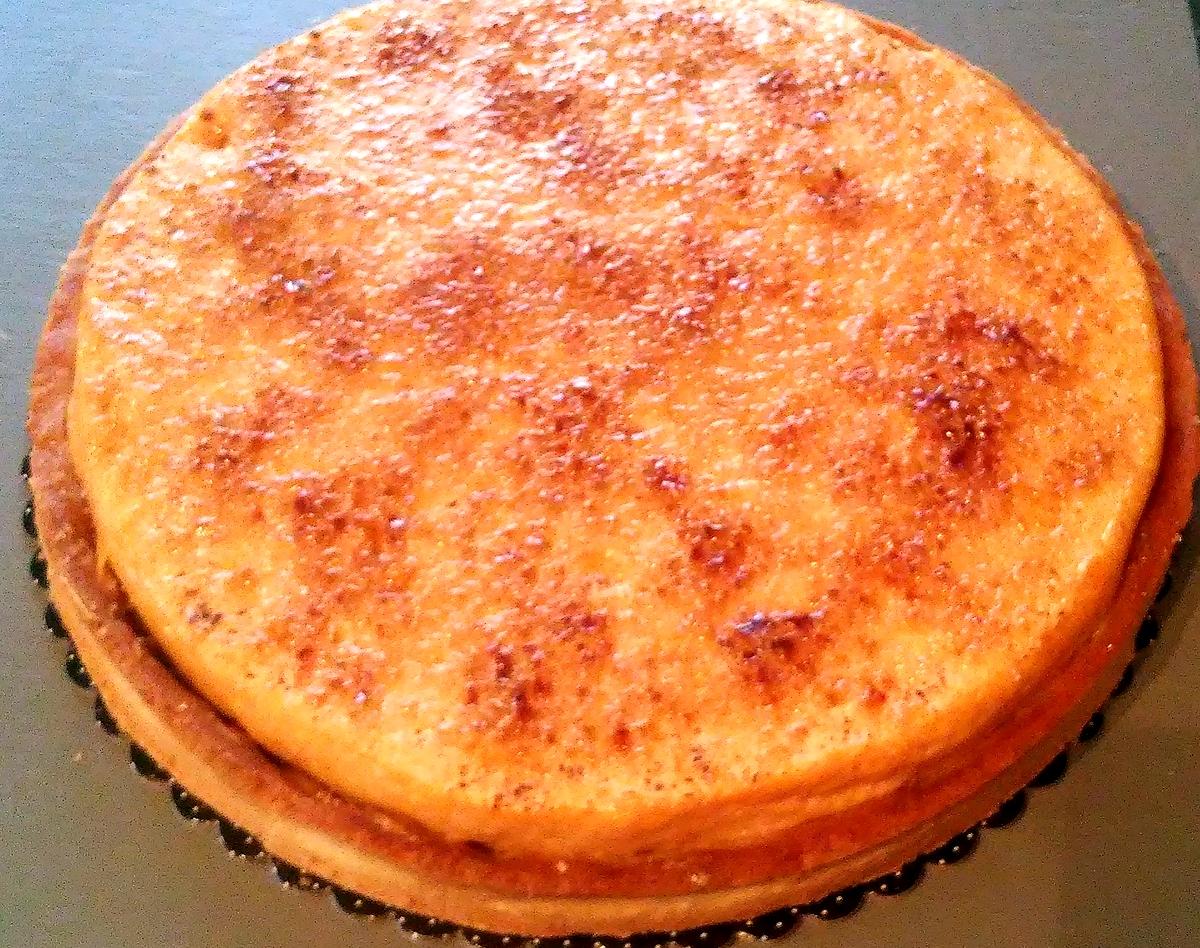 recette Tarte chocolat praliné et crème brûlée au caramel