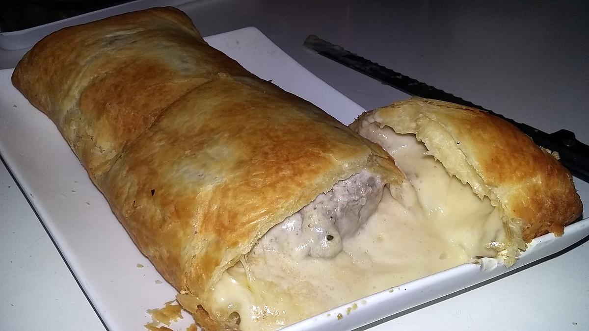 recette Filet mignon au fromage en croûte