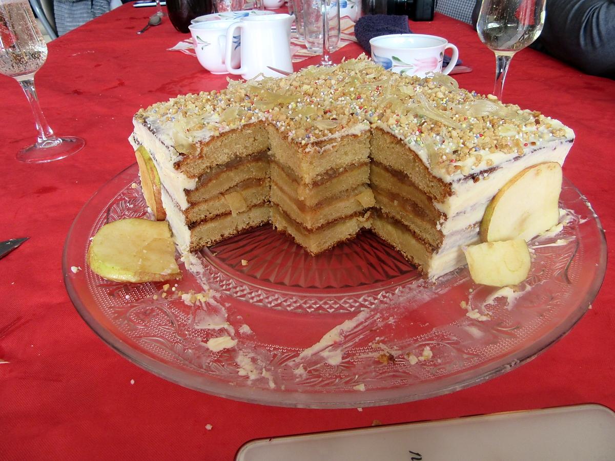 recette Layer cake aux pommes