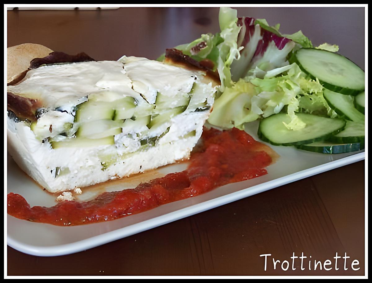 recette Terrine de courgette au fromage de chèvre frais