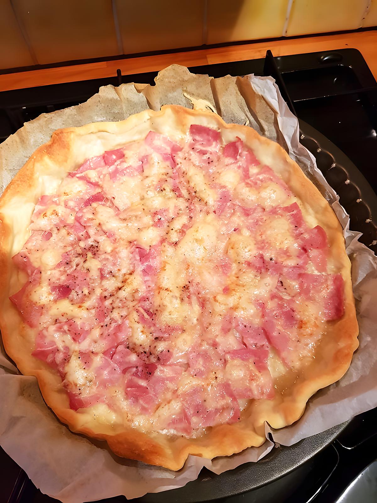 recette pizza jambon fromage de mon petit garçon !