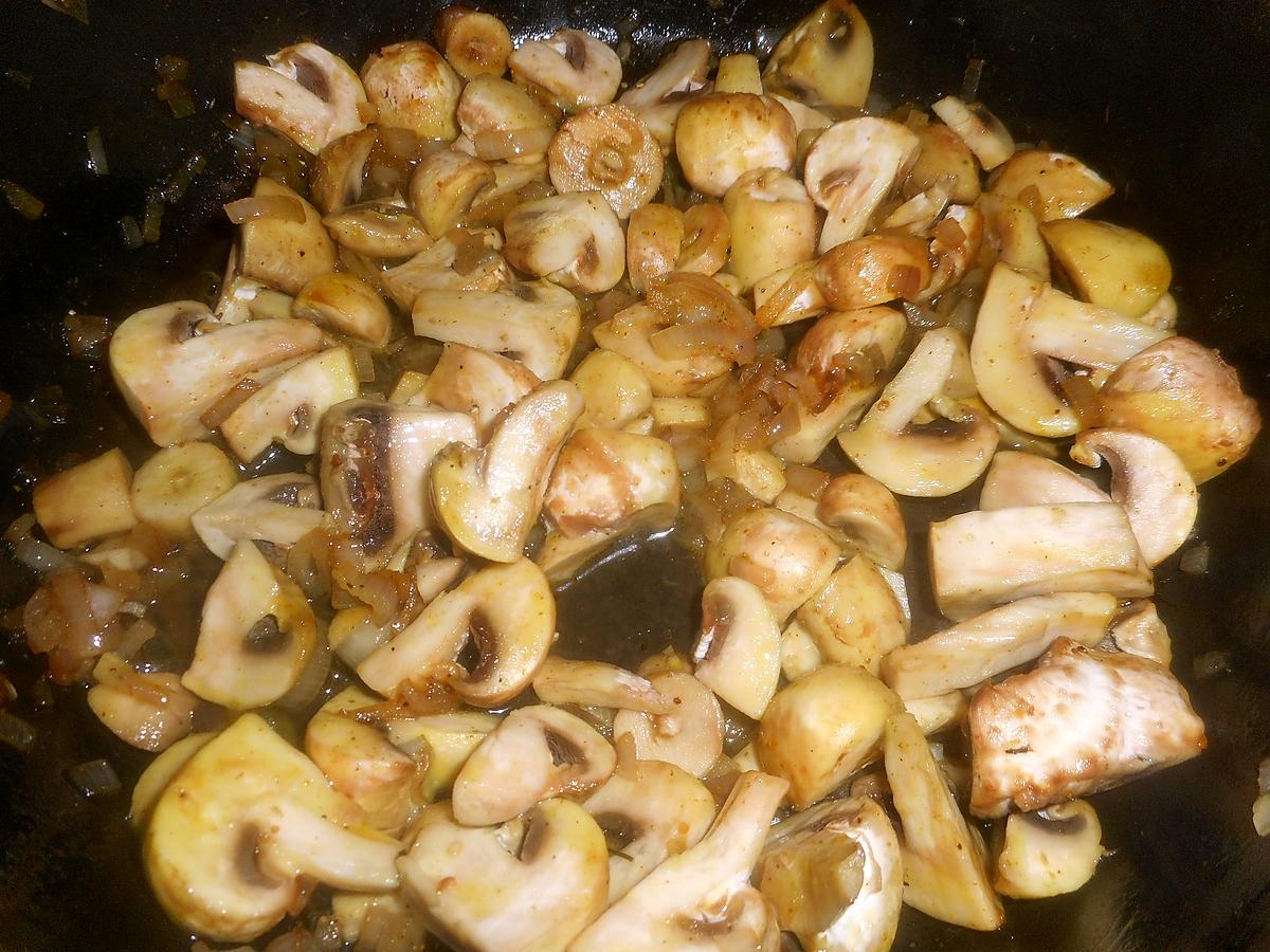 recette Supremes de pintade sauce aux champignons