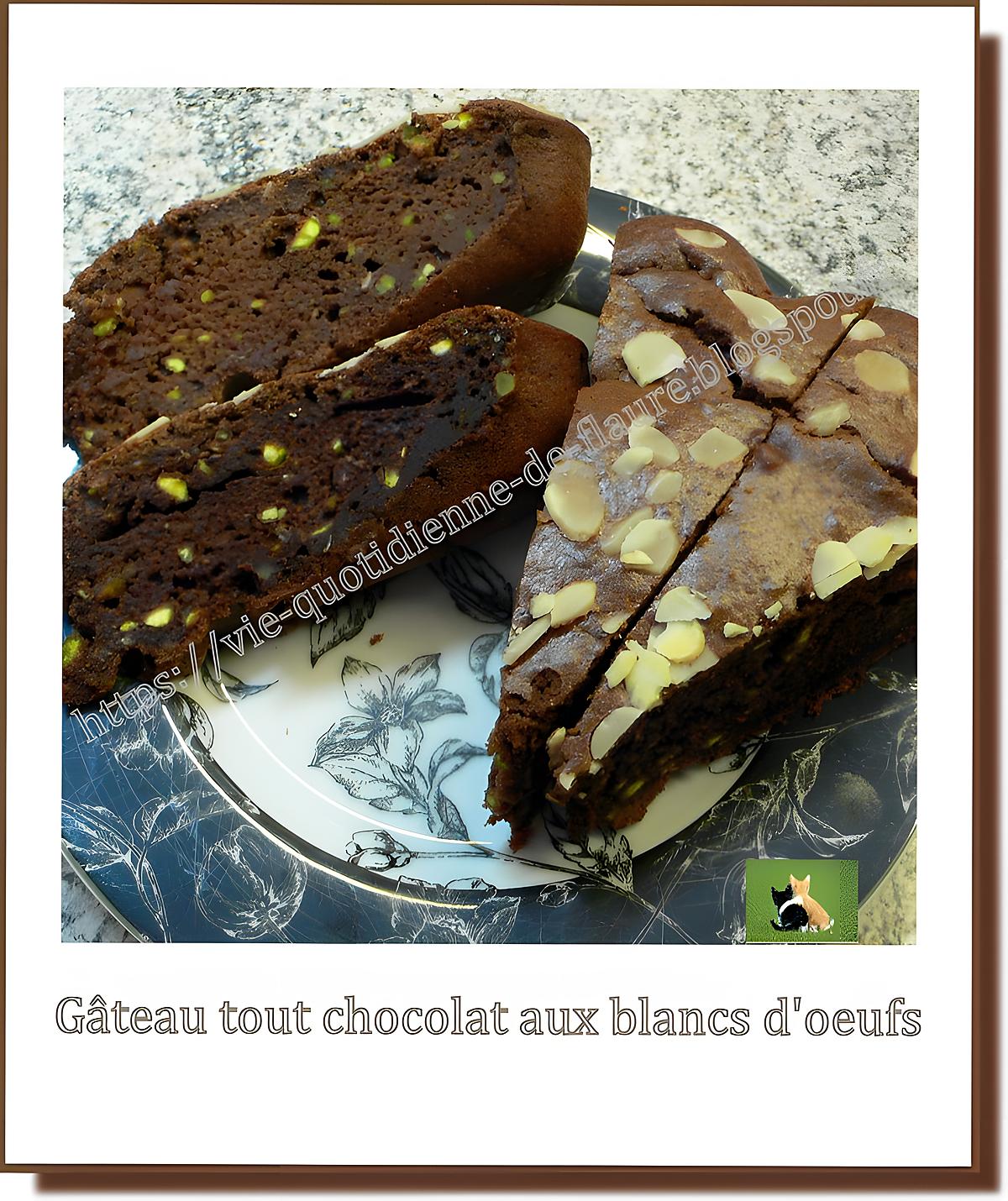 recette Gâteau tout chocolat aux blancs d'œufs