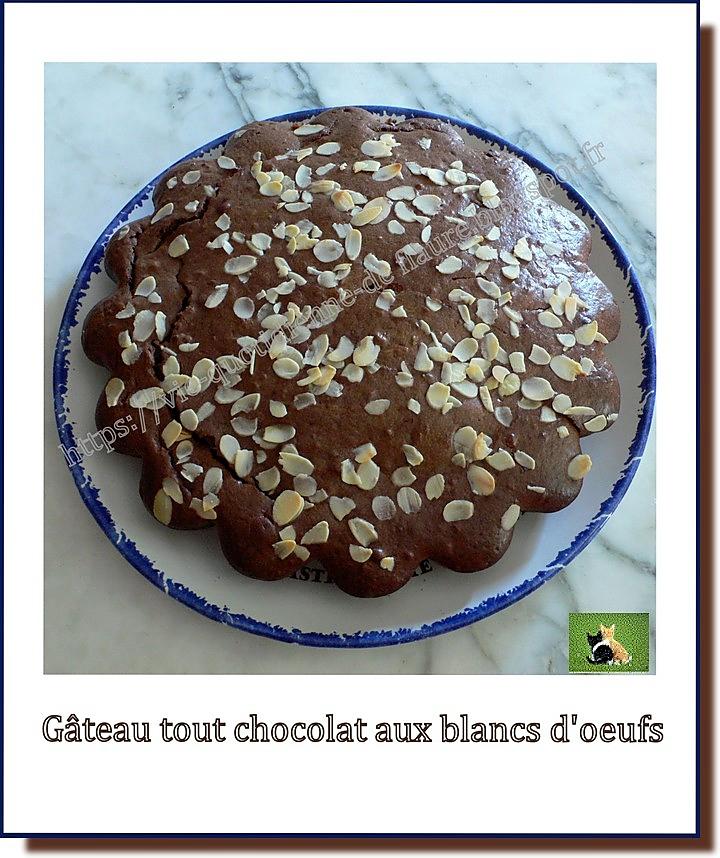 recette Gâteau tout chocolat aux blancs d'œufs