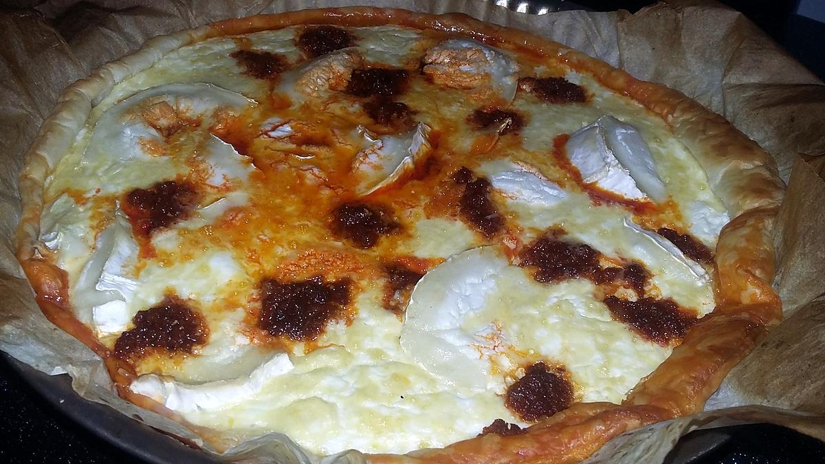 recette Quiche chèvre soubressade