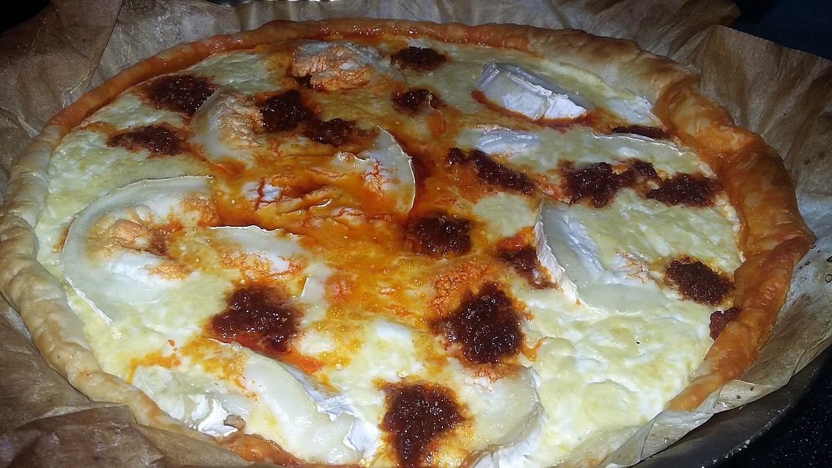 recette Quiche chèvre soubressade