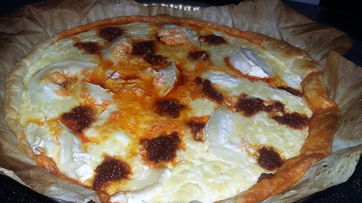 recette Quiche chèvre soubressade