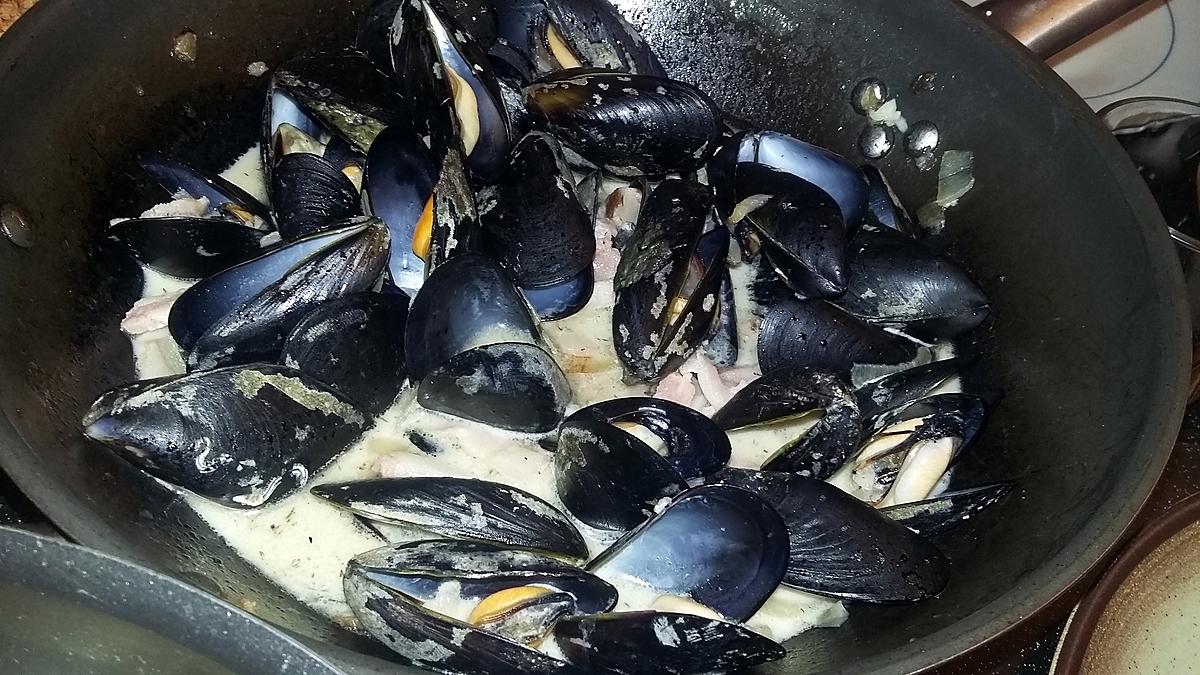 recette Moules carbonara