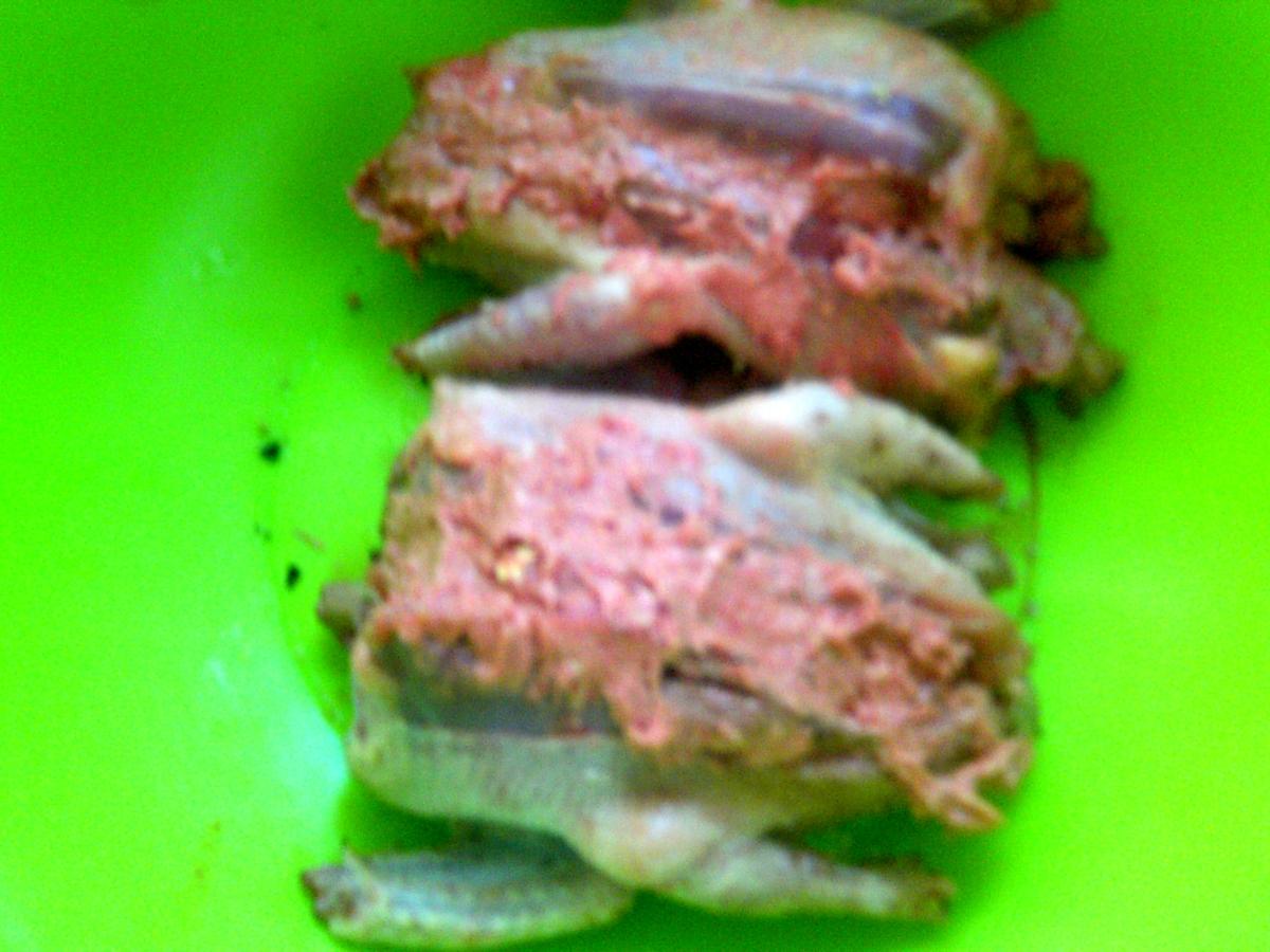 recette Pigeons farcies au beurre d'anchois