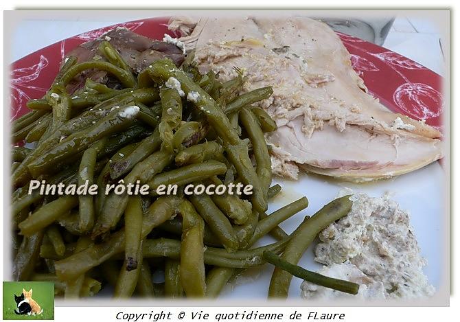 recette Pintade rôtie en cocotte