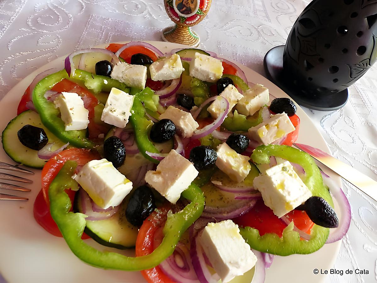 recette Salade grecque (Horiatiki)