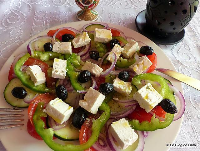 recette Salade grecque (Horiatiki)