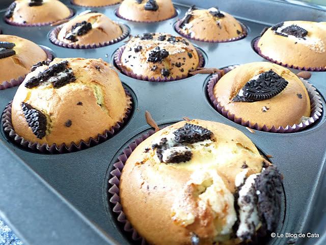 recette Muffins aux biscuits Oreo