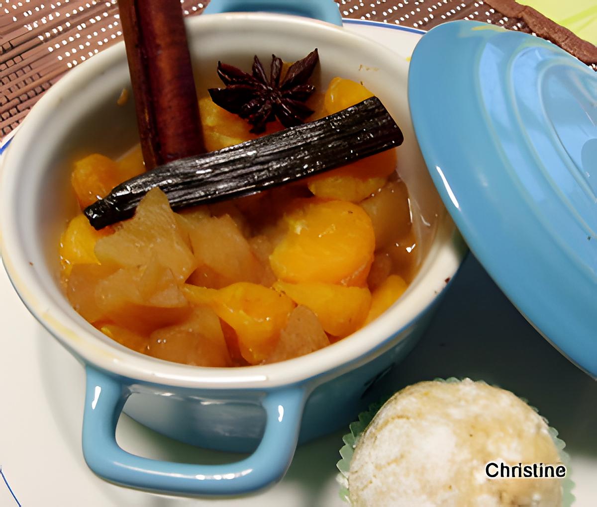 recette Mini-cocotte de fruits aux épices