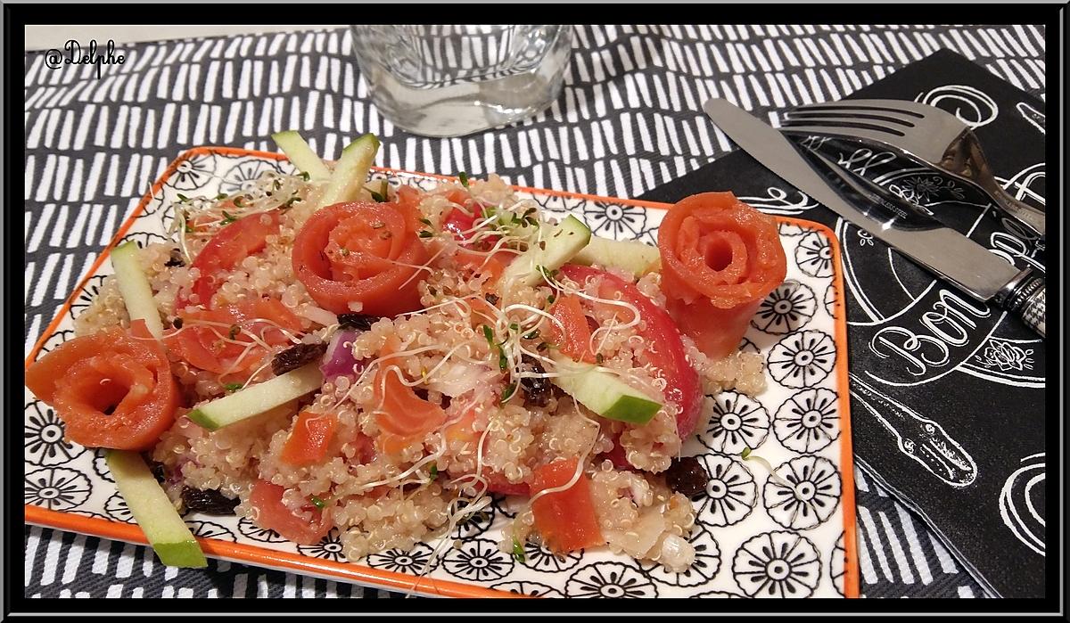 recette Salade de Quinoa à la truite et Granny Smith