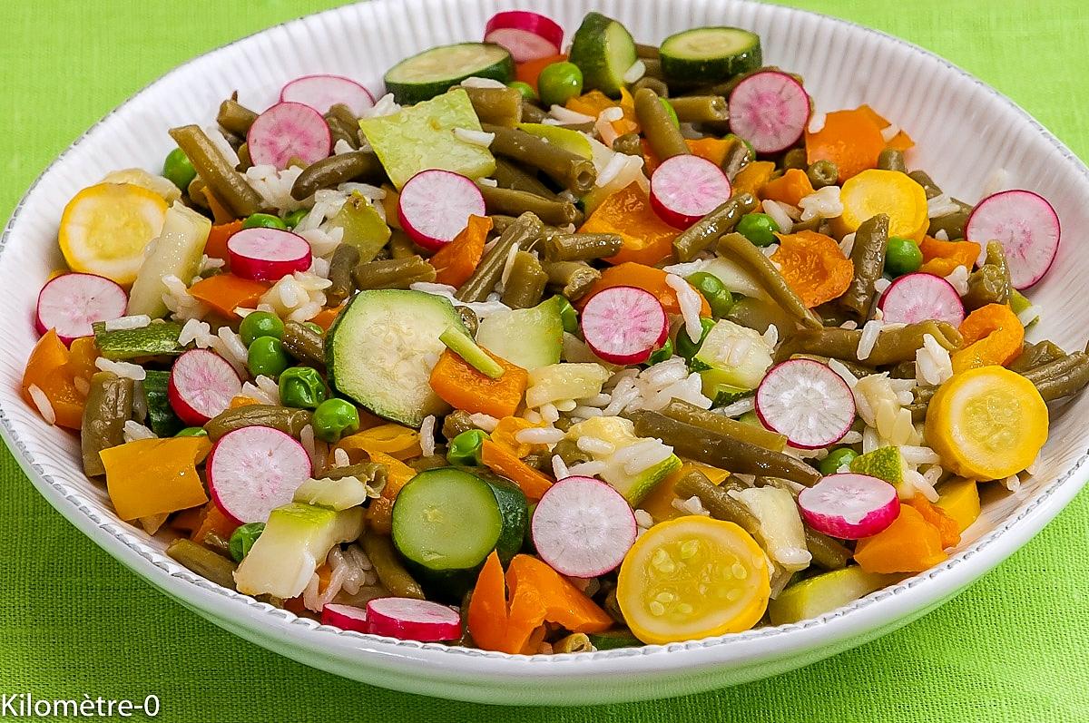 recette Salade de riz légère