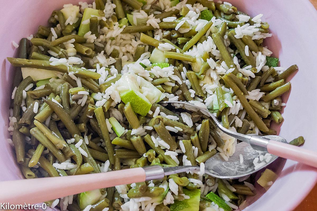 recette Salade de riz légère