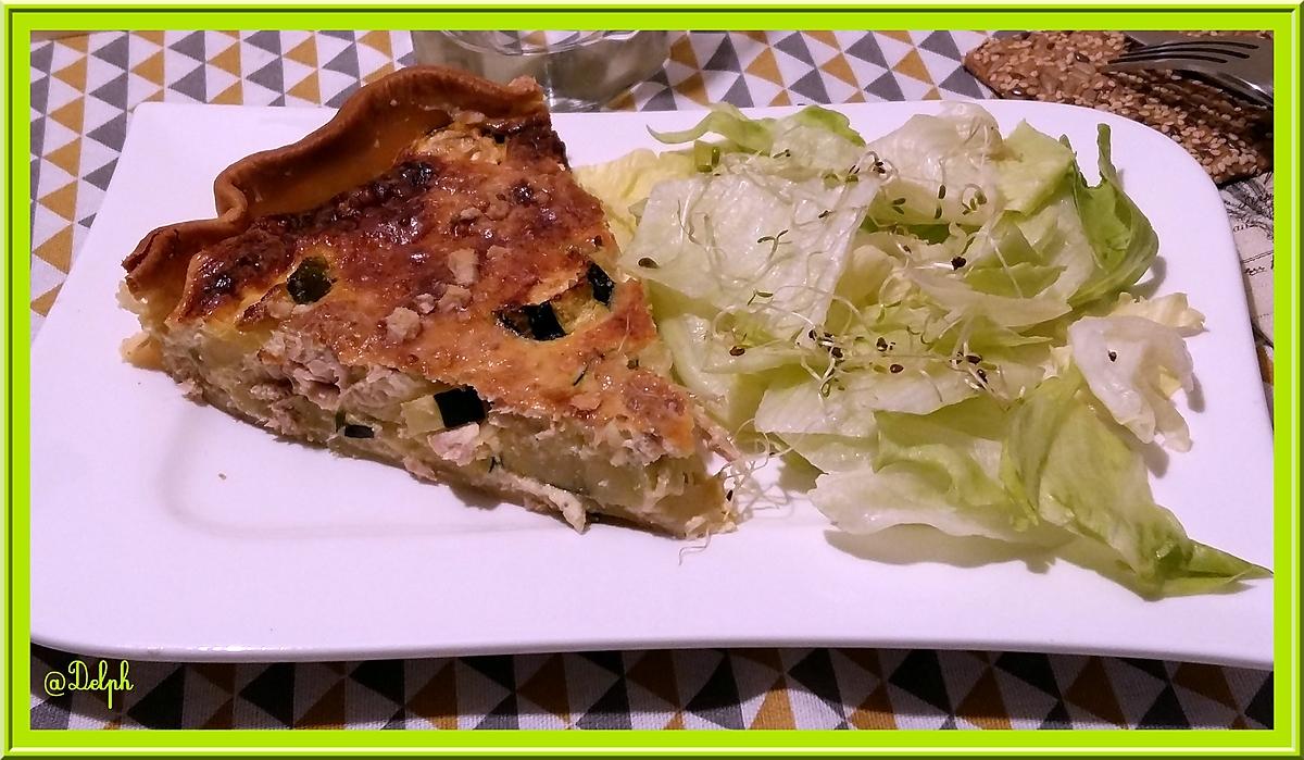 recette Quiche au Thon et à la Courgette