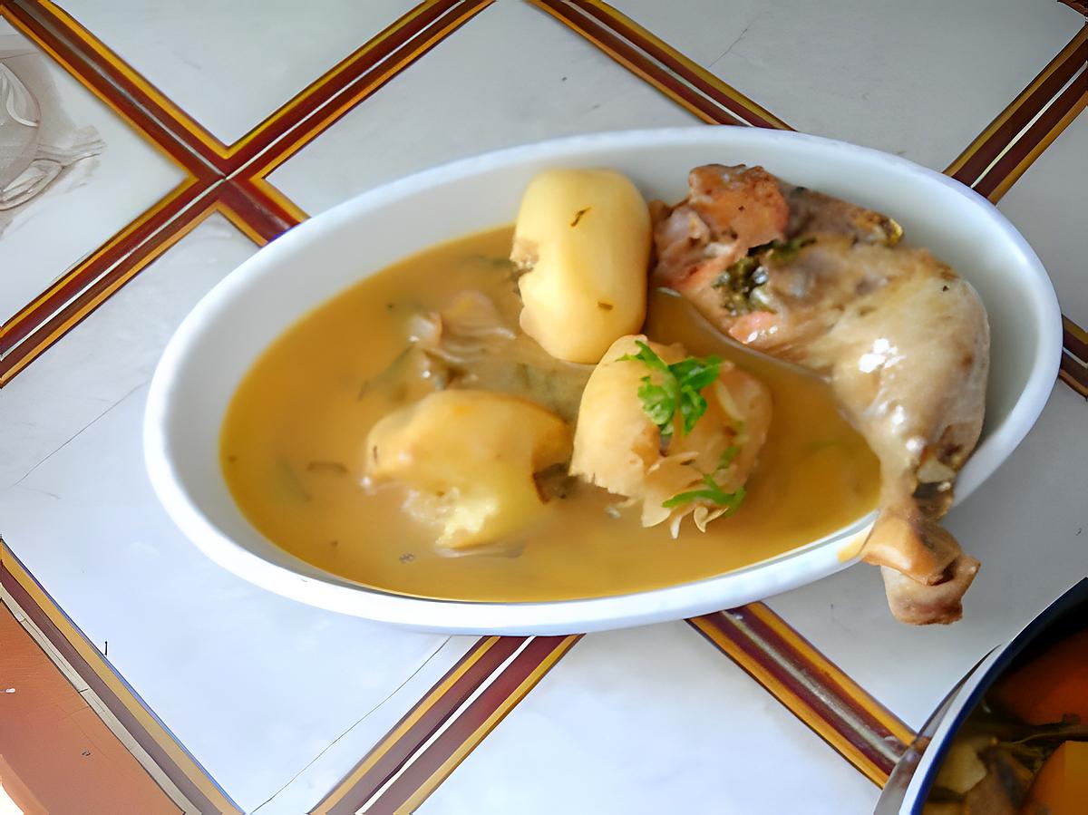 recette Poulet au jus d'orange, thé, citronnelle et topinanbours (ou pommes de terre)