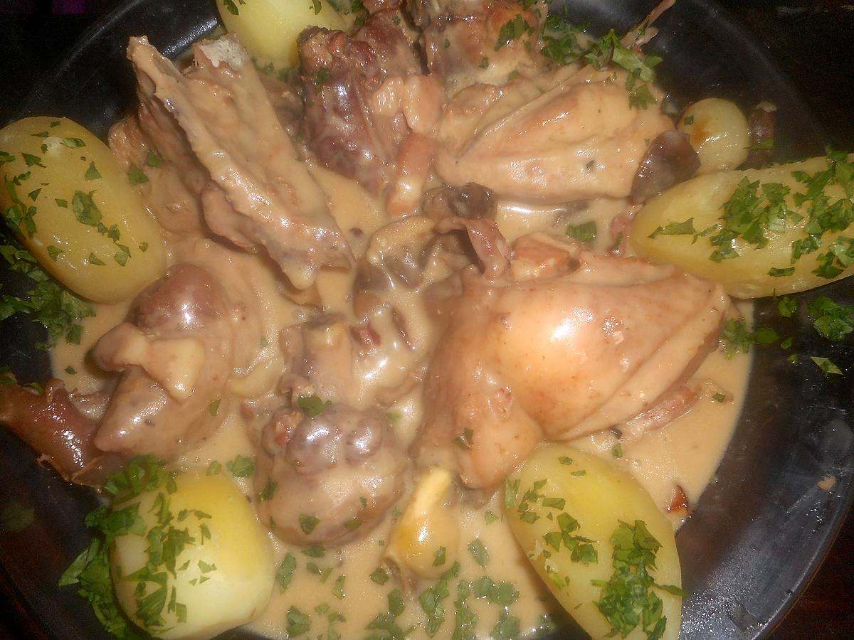 recette Coq au riesling