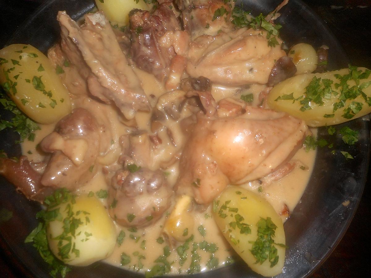 recette Coq au riesling