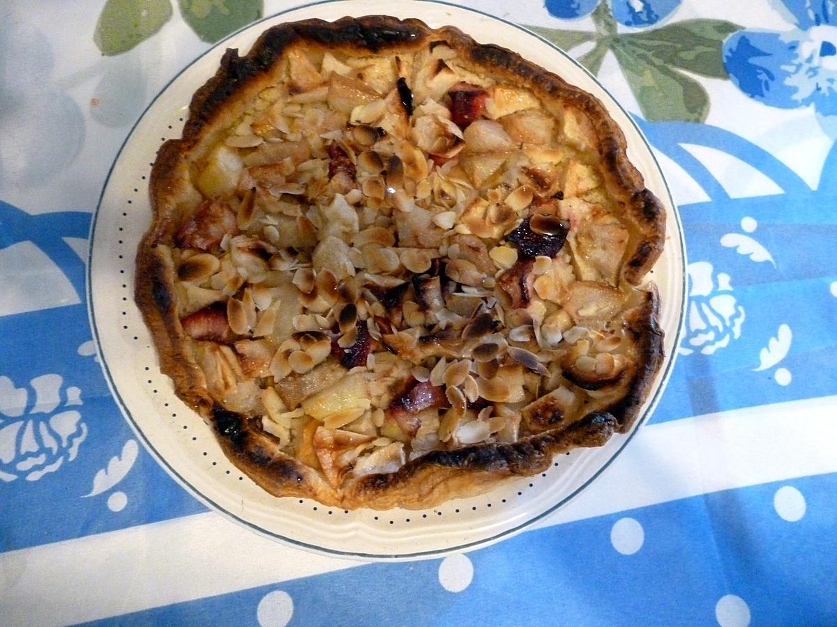 recette Tarte aux pommes/amandes